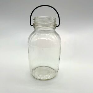 Clear Glass Jar with‎ Handle